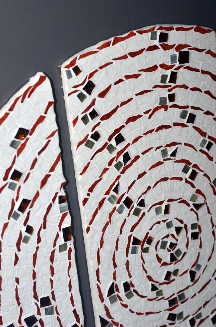 tableau en mosaïque « spirales »